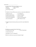8th grade sped student transition questionnaire