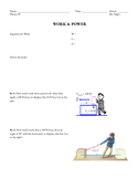 9.1. Work & Power Follow Along Notes Sheet