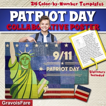 Preview of 9/11 Patriot Day Activities and Crafts: September 11th Collaborative Poster