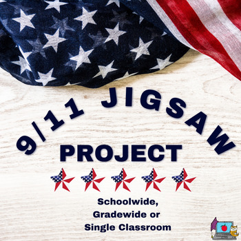 Preview of 9/11 Project for Middle School Grades Patriot's Day~ No Prep Jigsaw Group Work