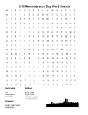 9/11 Remembrance Day Word Search