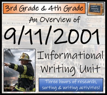 Preview of 9/11 Terrorist Attacks Informational Writing Activity | 3rd Grade & 4th Grade