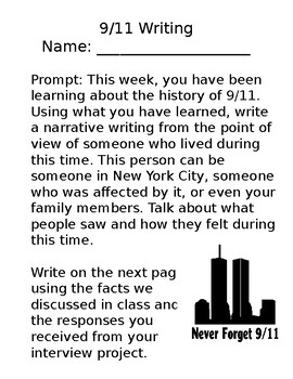 creative writing about 911