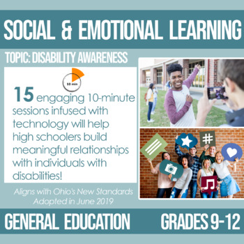 Preview of 9-12 Disability Awareness Plans for Social and Emotional Learning