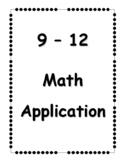 9-12 Math Application
