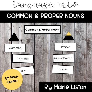 Preview of 9-12 Montessori: Common & Proper Nouns