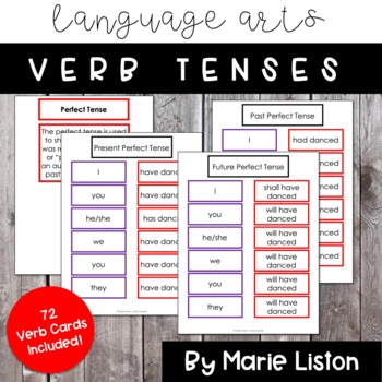 Preview of 9-12 Montessori Verb Tenses: Simple, Perfect, Progressive, Perfect Progressive