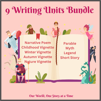 Preview of 9-12th  Writing Units Bundle, Each Accompanied by a Mentor Text