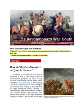 Preview of 9.3 - The Revolutionary War: South