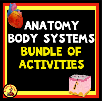 Preview of ANATOMY BODY SYSTEMS 19 Resources Activities Unit BUNDLE, Labeling, Matching