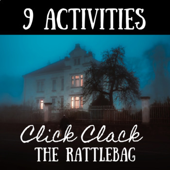 Preview of 9 Activities for "Click Clack the Rattlebag" by Neil Gaiman- Halloween Resource