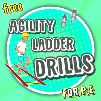 Preview of 9 Agility Ladder movements for P.E