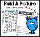 9 Build An Alien Math and Literacy Game - from Roll Draw W