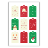 9 Christmas Minimalist Gift Tags