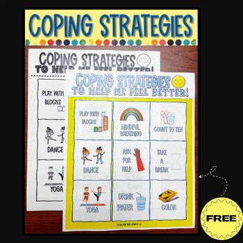 9 Coping Skills for Kids Poster | Calm Corner Poster | Calming Strategies