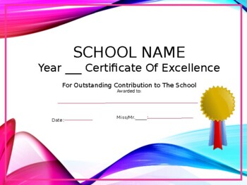 Preview of 9 Different School Certificates