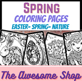 Spring and Easter themed Zentangle Coloring Pages Bunny, D