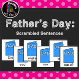 9 Fathers Day Scrambled Sentences  PLUS Recording Page