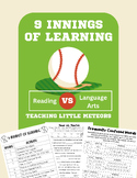 Baseball Reading and Language Arts with 9 Innings of Learning