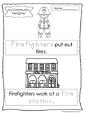 9-My Community Tracing Worksheets. Preschool-Kindergarten.