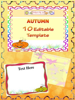 Preview of Fall - Bundle - 10 EDITABLE POWERPOINT TEMPLATE - 80 pages