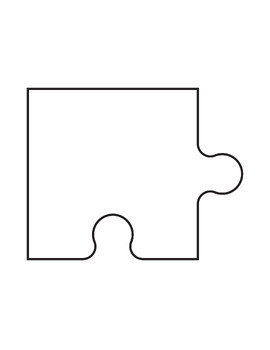 Printable Blank Jigsaw Puzzle Template