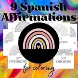 9 Spanish Free-Time Affirmation Mindfulness Coloring Pages