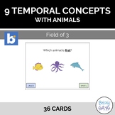 9 Temporal Concepts ID (Field of 3) Boom Cards™