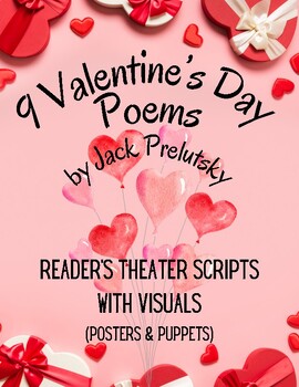 Preview of 9 Valentine's Day Poems as Reader's Theater Scripts with Posters & Stick Puppets