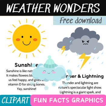 Preview of 9 Weather Types: Clipart, Fun Facts Graphics, Compilation Graphics