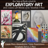 *9 Week Exploratory Art - Intro to Middle School Art - 6 Lessons in 9 Weeks