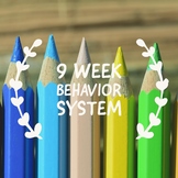 9 week Behavior Sheet for Daily Folders