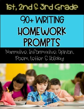 Preview of 90+ First, Second, Third Grade Writing Prompts