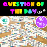 90 Question of the Day Cards for Preschool and Early Elementary