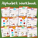 90 page alphabet writing and reading book