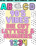 90's Vibes Die Cut Letters and Numbers | Ready to go | Bul