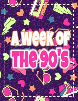 Preview of 90's week! Pre-k & Kinder (Distance learning)