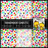 900 Follower Freebie  – Transparent Confetti Overlay Backg