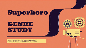 Preview of 90992 MEDIA STUDIES GENRE EXAM - SUPERHERO GENRE UNIT