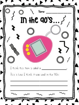 Preview of 90s Day Activities- Music, Coding, Writing, Math