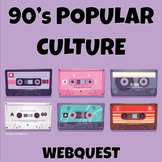 90s Popular Culture WebQuest with Interactive Google Notebook