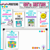 90s Retro motivational classroom posters- Posters para la 
