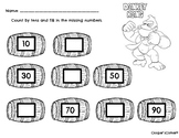 90th Day of School Activity (Math and Coloring Page)