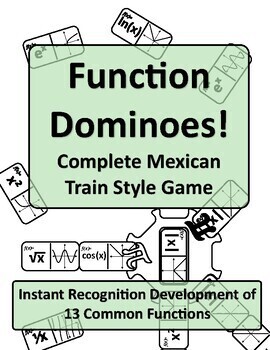 Preview of Math Domino Mexican Train Style Game 91 Dominoes- Print Version