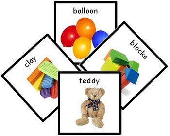Preview of 91 Toys Photo Communication Cards PDF. Mini Picture Flash Cards Speech Therapy