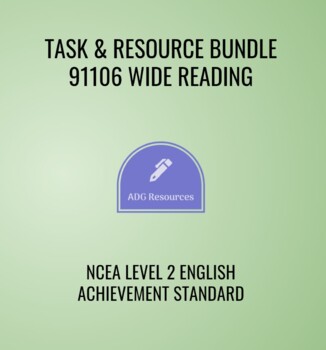 Preview of 91106 WIDE READING TASK & RESOURCE BUNDLE - LEVEL 2 ENGLISH NCEA