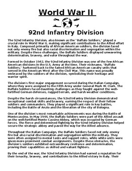 research questions the 92nd division