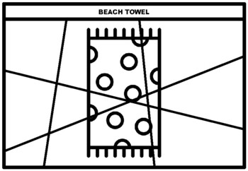 beach towel coloring pages
