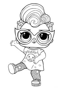 Preview of 95 Coloring Pages for LOL Dolls