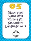 95 Illustrated Word Wall Vocabulary Posters for Secondary 